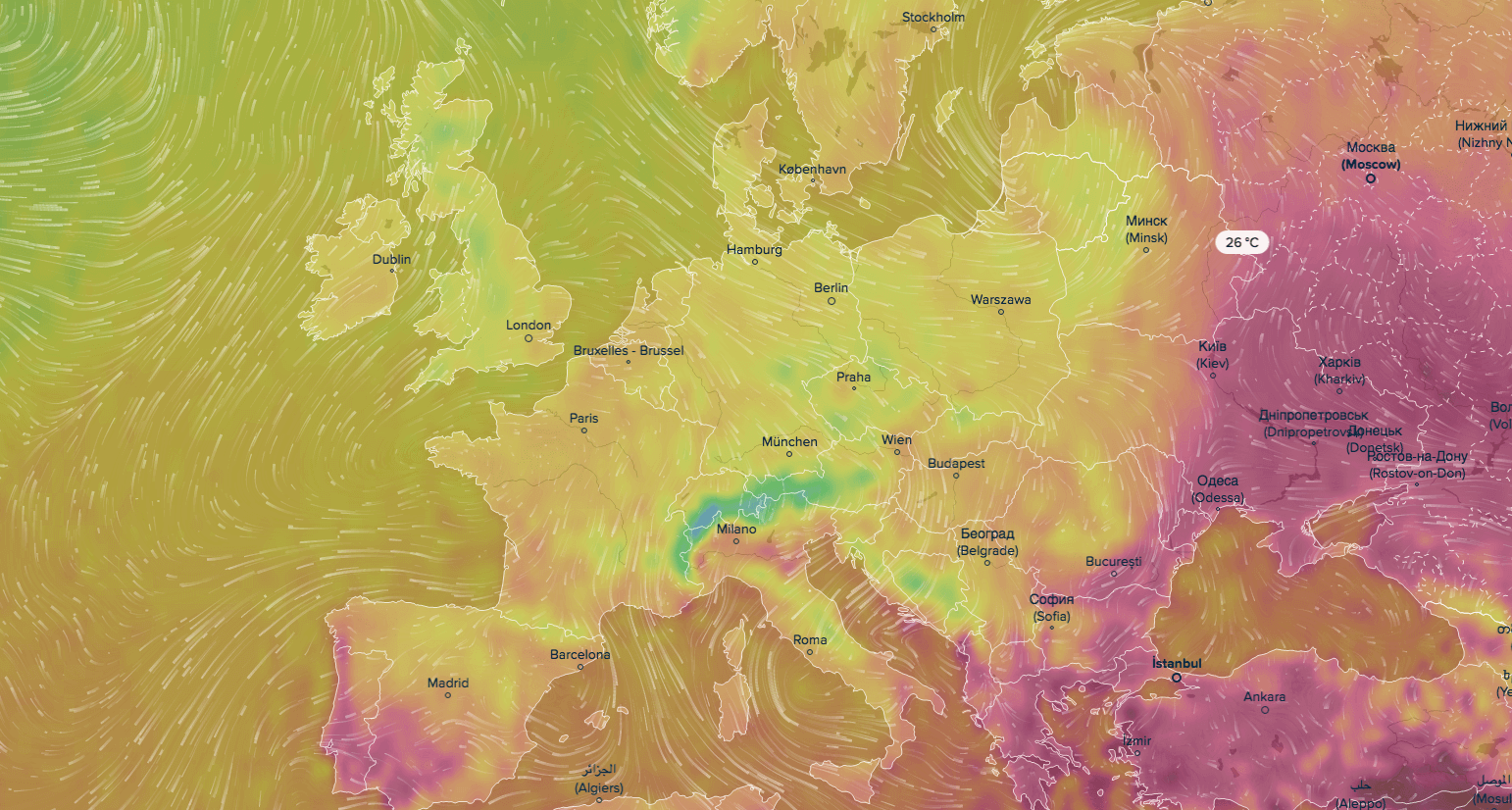 real time weather map world