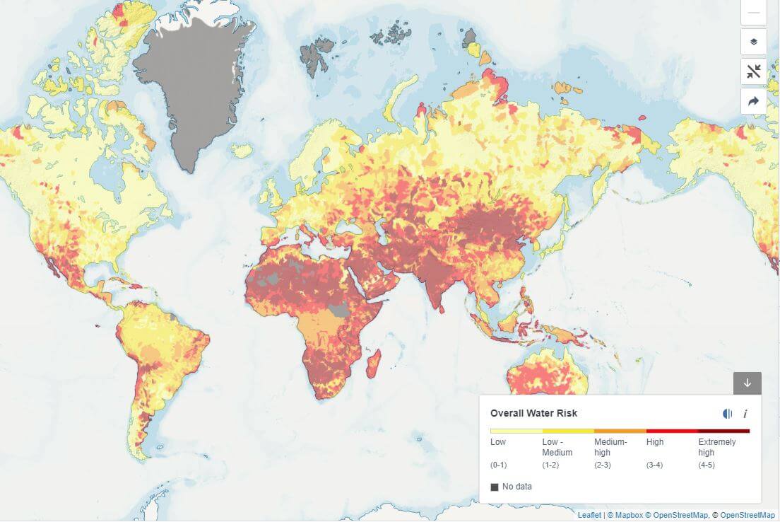 The World Resource Institute’s Aqueduct Atlas Tool, relevant to understanding sustainability transition